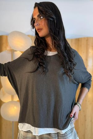 Macaulay 2 in 1 Layer Top Khaki